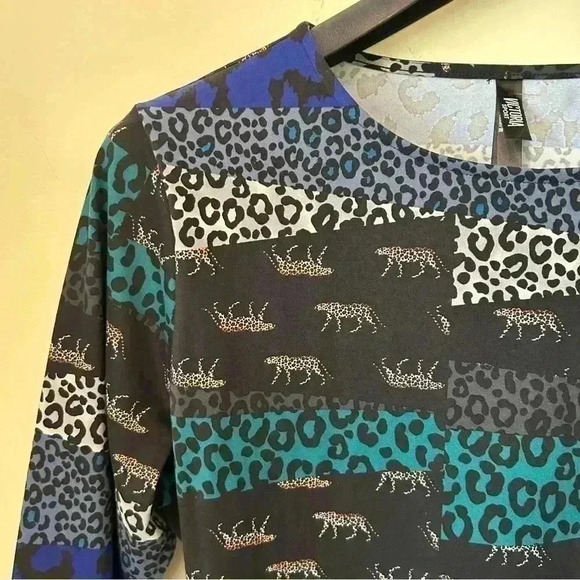 Victoria Secret Sport Leopard Animal Print Dress 3/4 sleeve Size Large - Picture 3 of 5